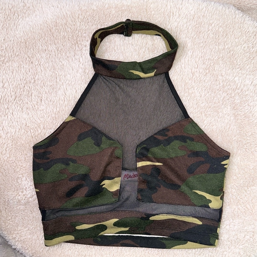Madrag camo crop top